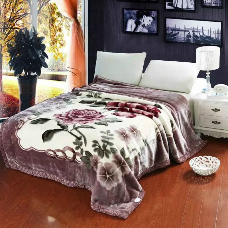 Warme Doppel-Lagen Coral-Fleece-Decke