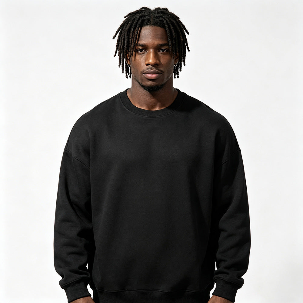 Gefüttertes extra-dickes Rundhals-Sweatshirt