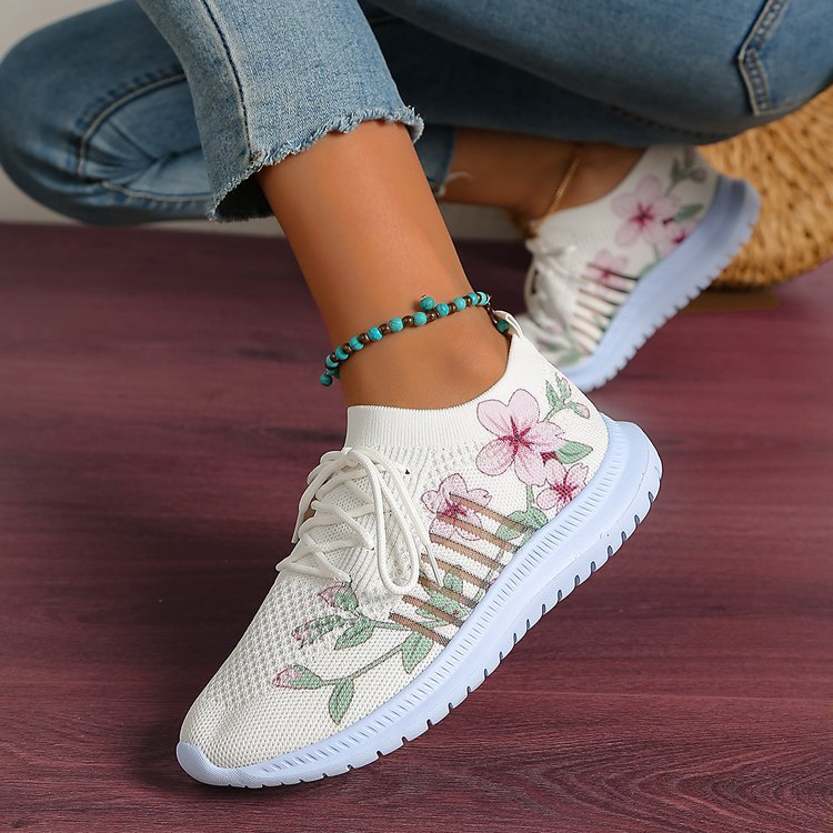 Damen Freizeit Mesh Flyknit Laufschuh