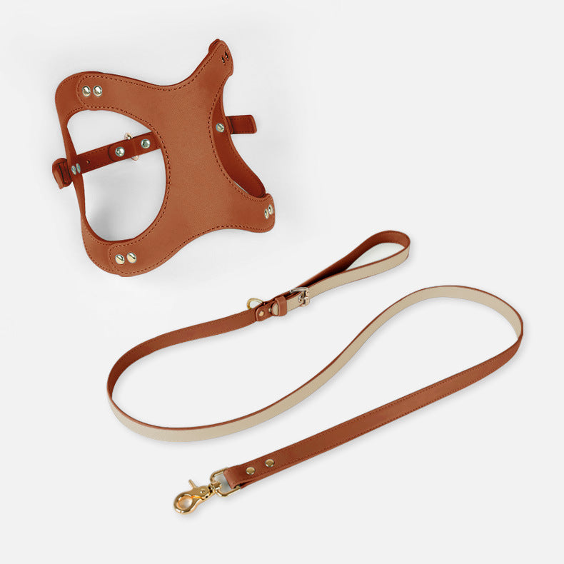 Leder-Geschirrset für kleine bis mittelgrosse Hunde – Bild 12 | LuxeStyle