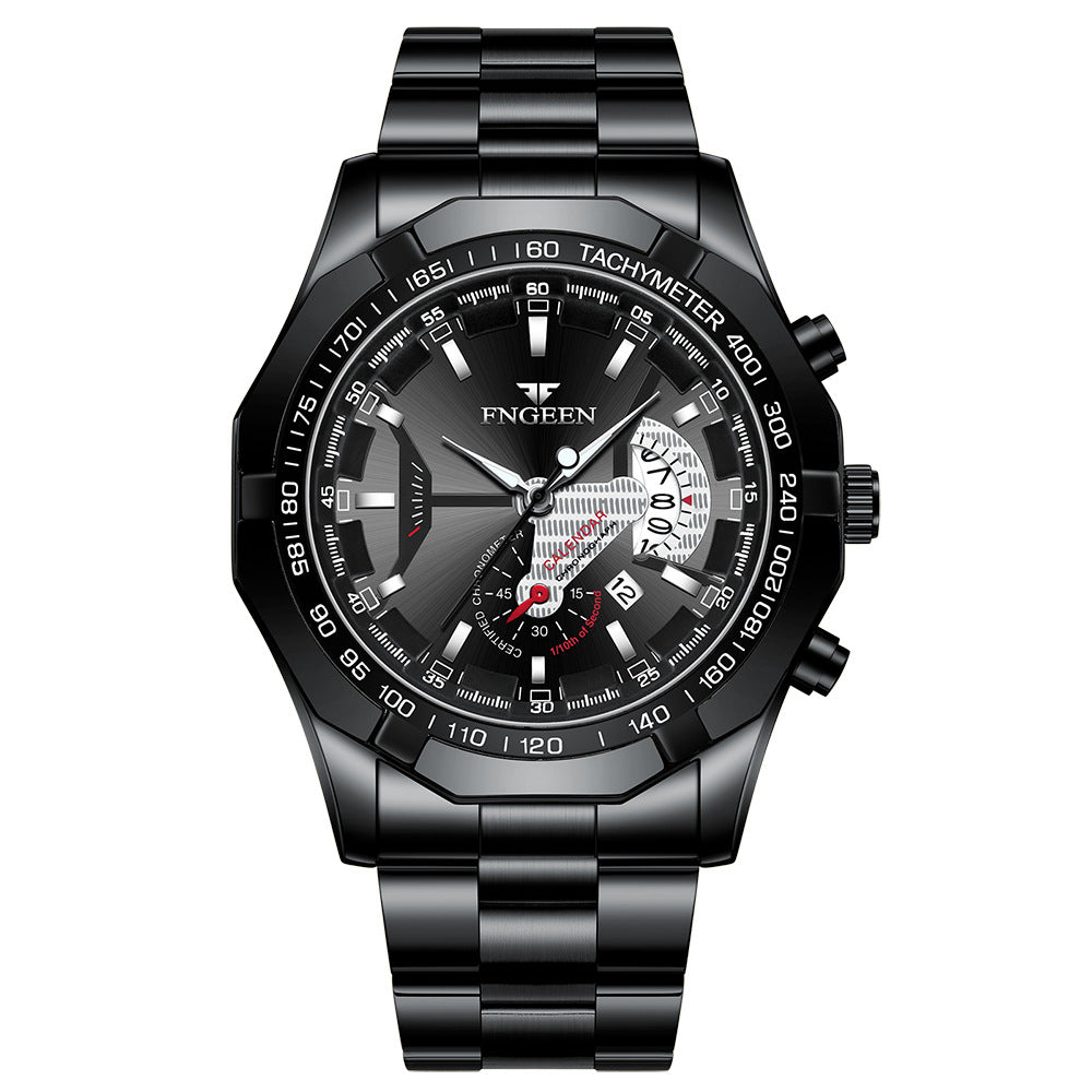 Herren Business-Uhr mit Leuchtanzeige und Kalender – Bild 9 | LuxeStyle