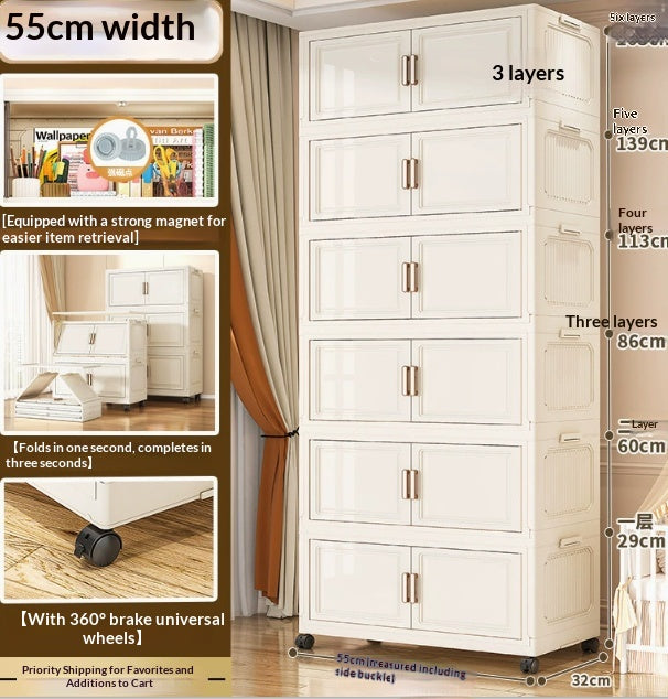 Mehrschichtiger Aufbewahrungs-Schrank