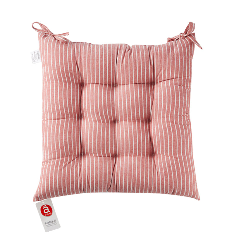 Gestreiftes Baumwollkissen, mehrfarbig