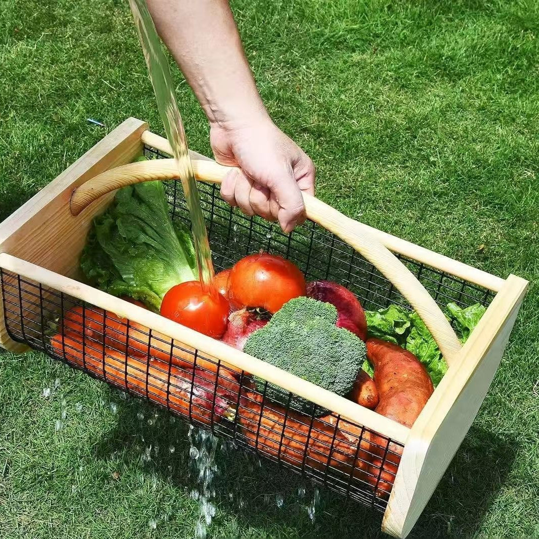 Holzkorb für Früchte und Gemüse