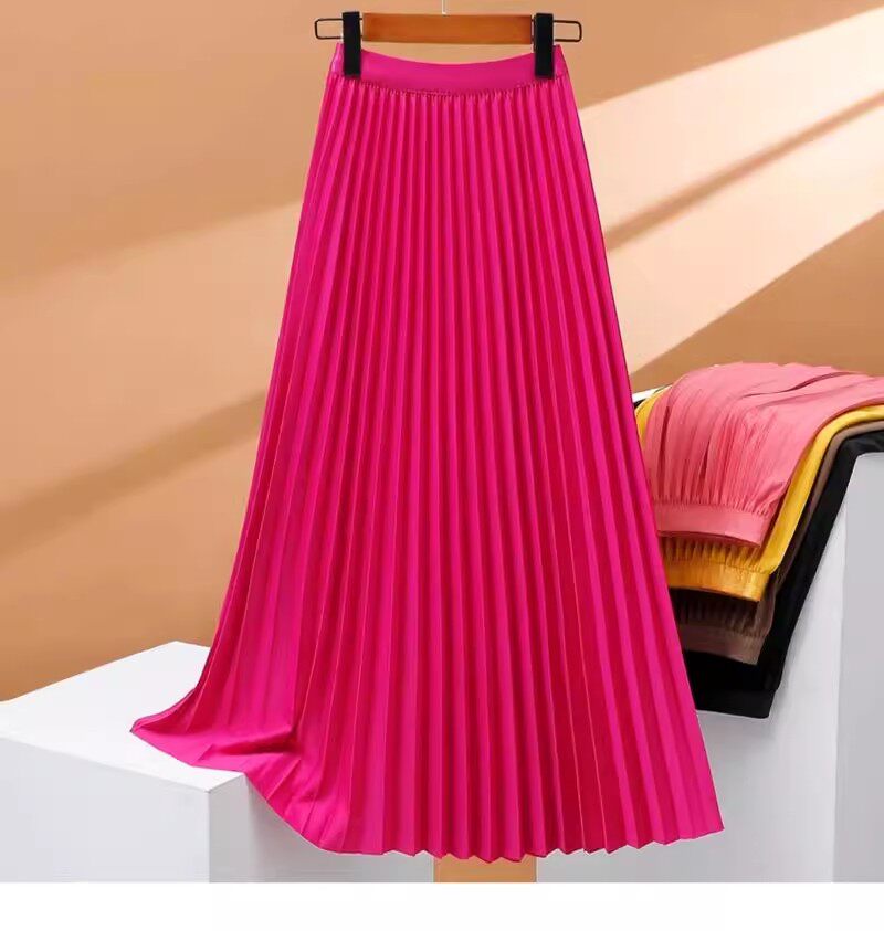 High-Waist Midi-Faltenrock für Damen – Bild 8 | LuxeStyle