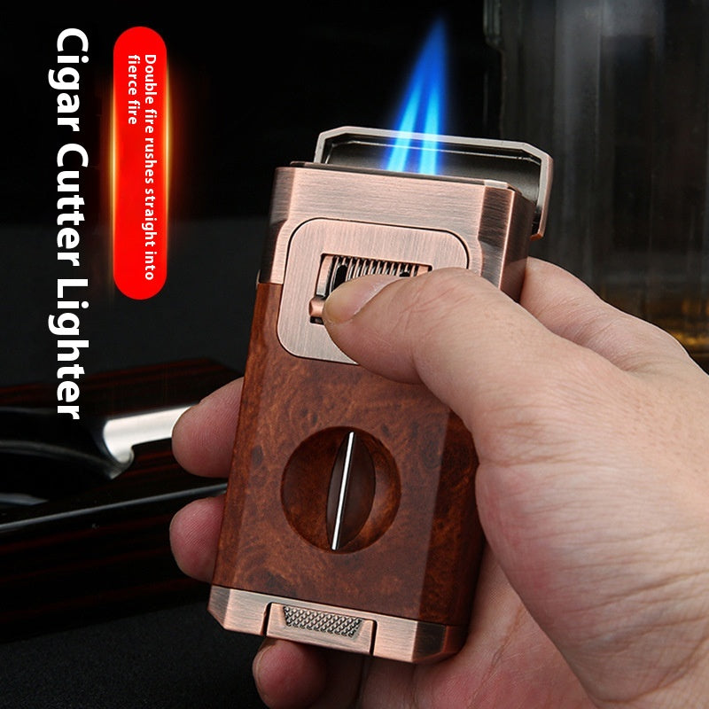 Auberginen Zigarrenanzünder mit Doppelflamme