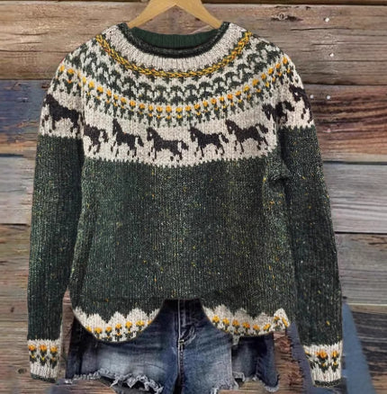 Damen Sweatshirt mit 3D-Effekt Print