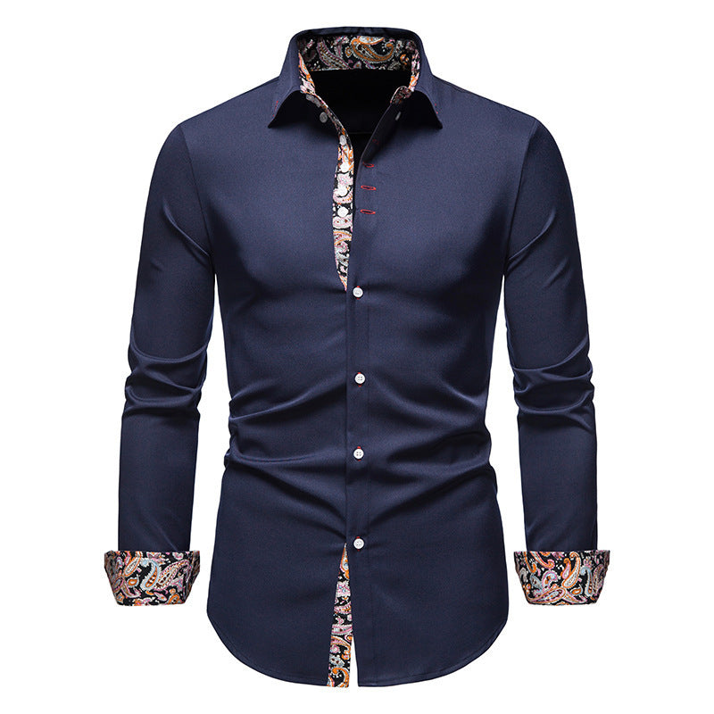 Herren Langarmhemd mit Revers, schmal geschnitten – Bild 7 | LuxeStyle