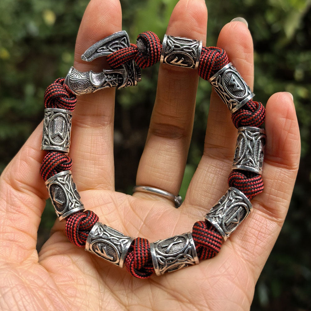 Paracord Armband mit Wikinger-Rune – Bild 7 | LuxeStyle