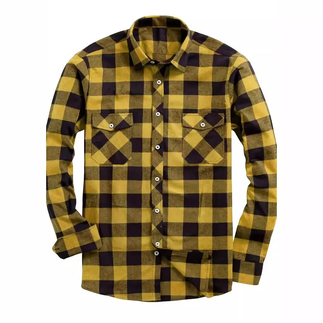 Männliches Flanell-Chevron-Hemd – Bild 4 | LuxeStyle