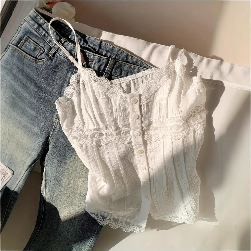 Sommerliches Spitzen-Camisole