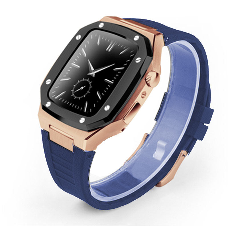 Smartwatch-Gehäuse aus Metall mit Kautschukarmband – Bild 11 | LuxeStyle