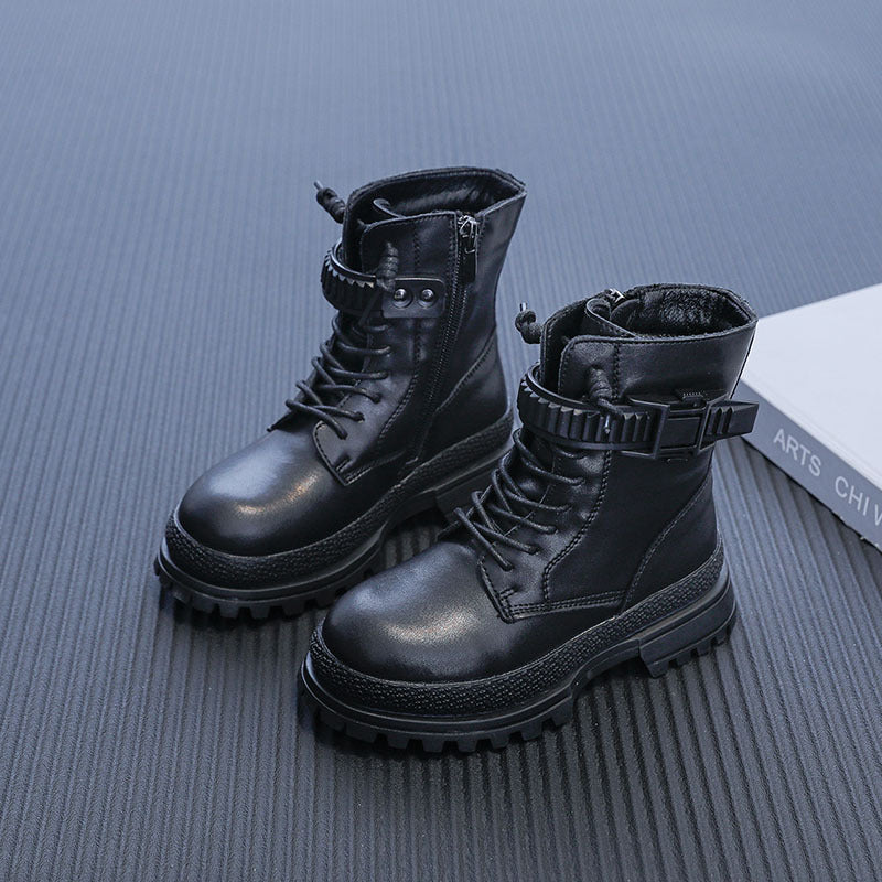 Kinder Martin Boots aus Leder