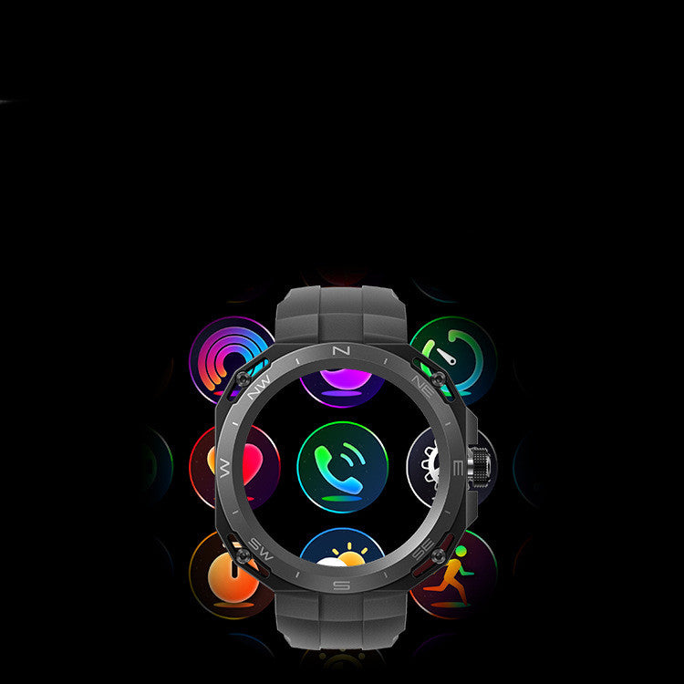 Smartwatch mit Anruf-, Herzfrequenz- & Blutsauerstoffmessung
