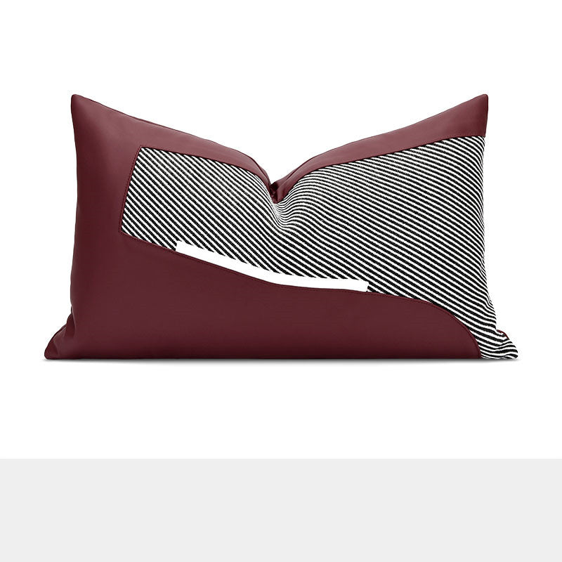 Modernes Kissenbezug-Set, Rot-Weiss – Bild 4 | LuxeStyle