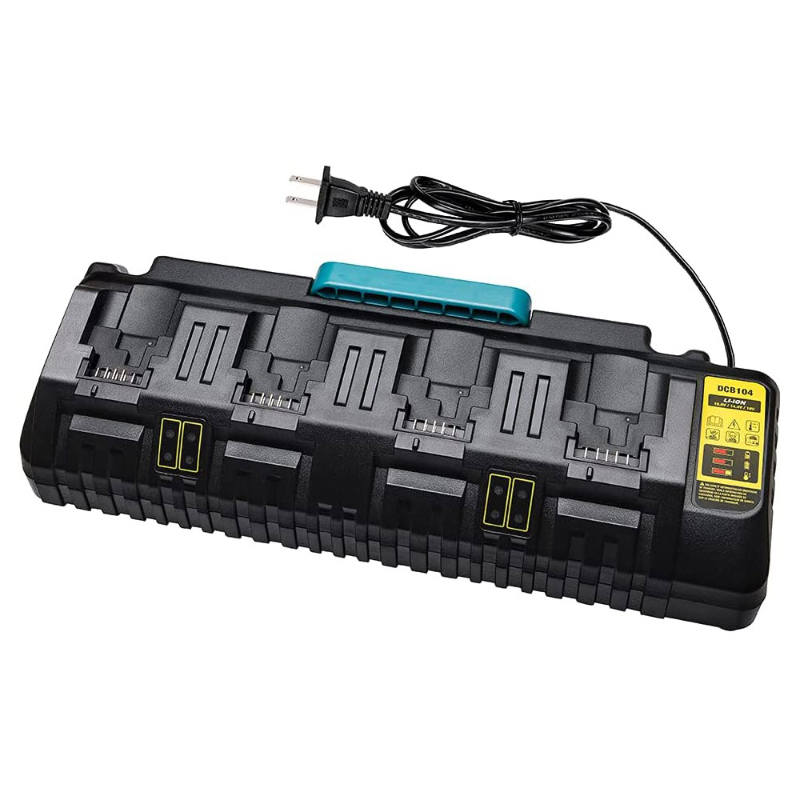 Vierfach-Schnellladegerät für Elektrowerkzeuge