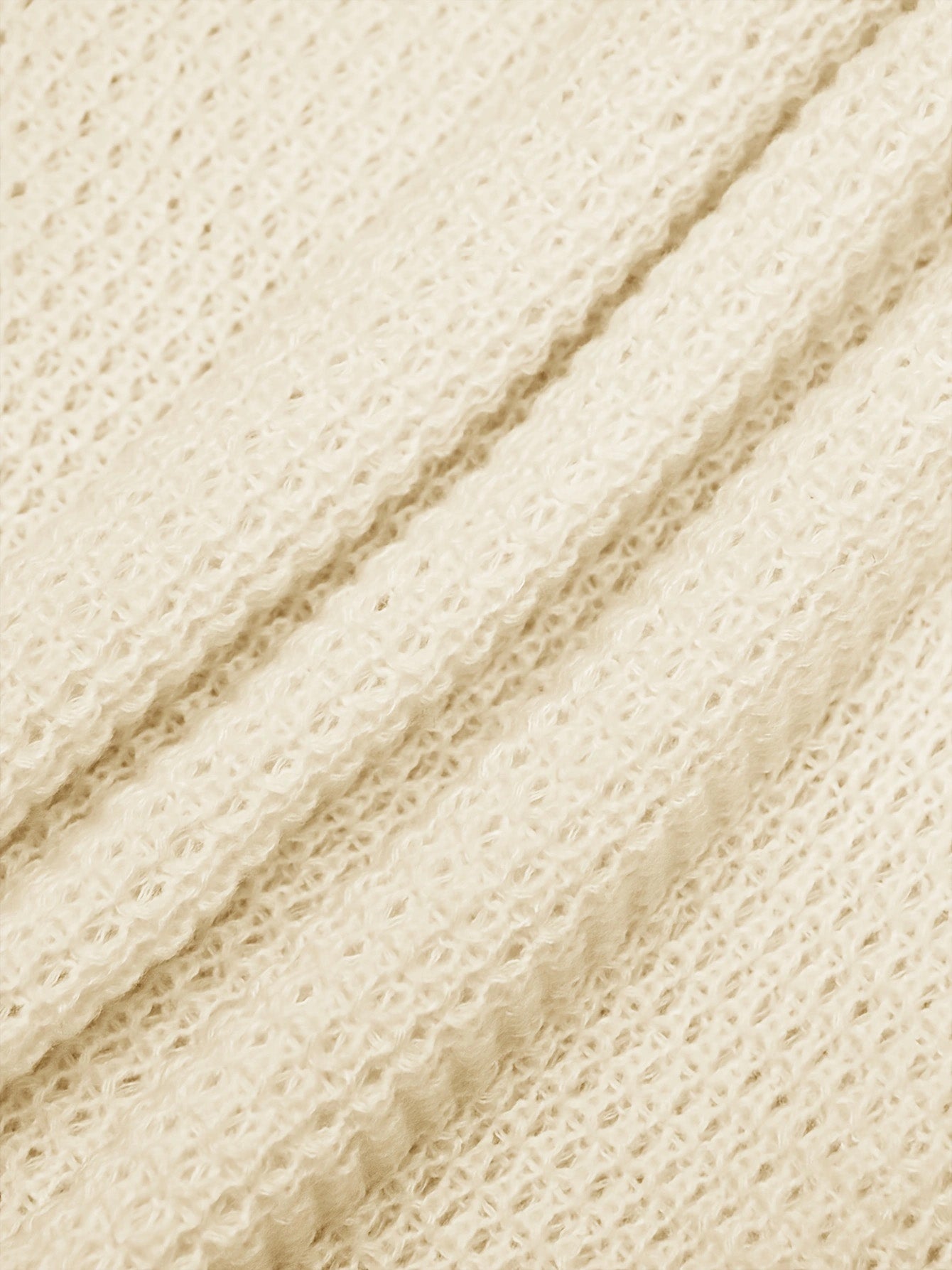 Boho Plus-Grösse Langarm Strickcardigan mit Laternenärmeln