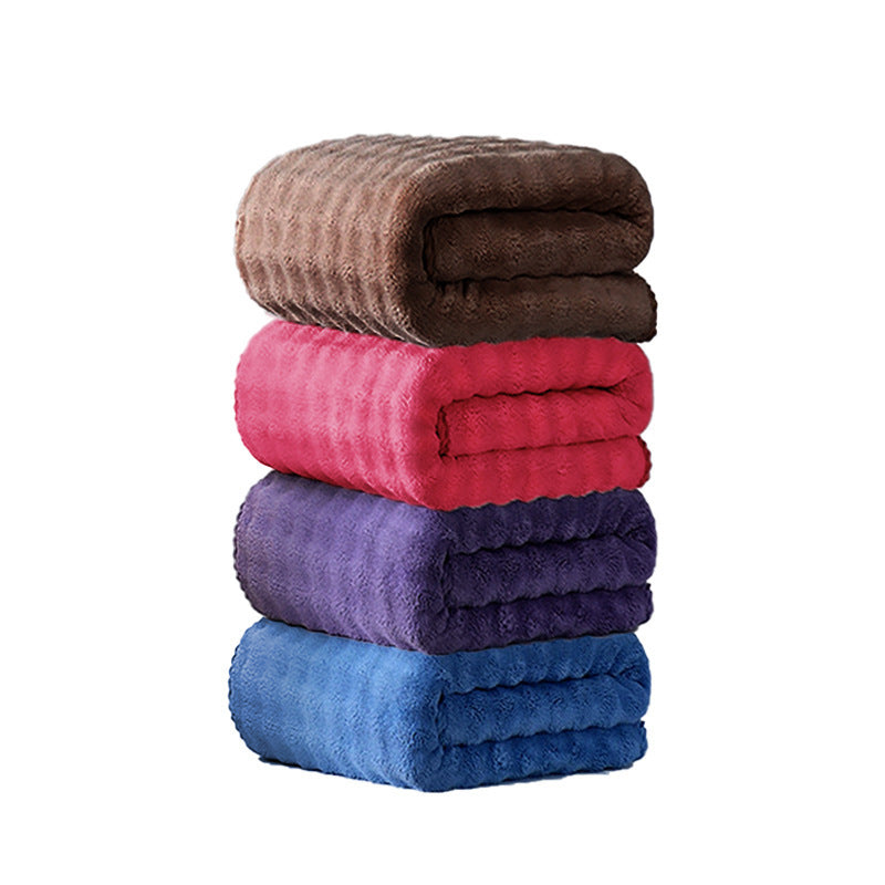 Extra dickes, superweiches Korallenfleece Badetuch