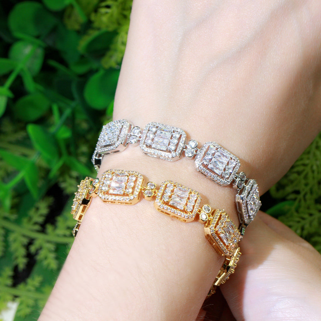 Zirkon Armband mit Mikro-Pflasterfassung