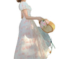 Schlankmacher-Dress mit Ombre-Quadrat-Ausschnitt – Bild 1 | LuxeStyle