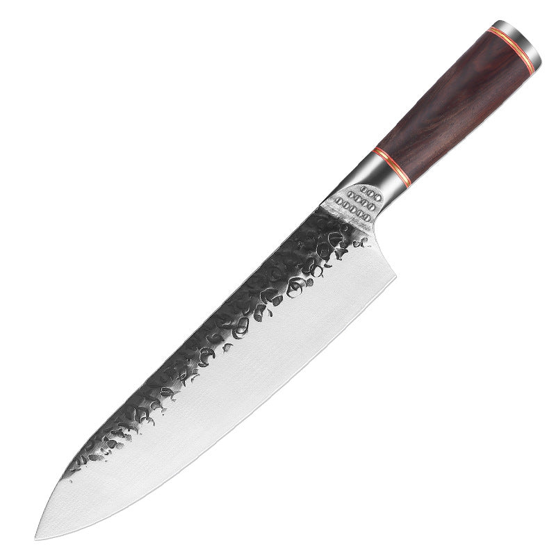 Geschmiedetes Edelstahl-Hackmesser mit Hammerschlag