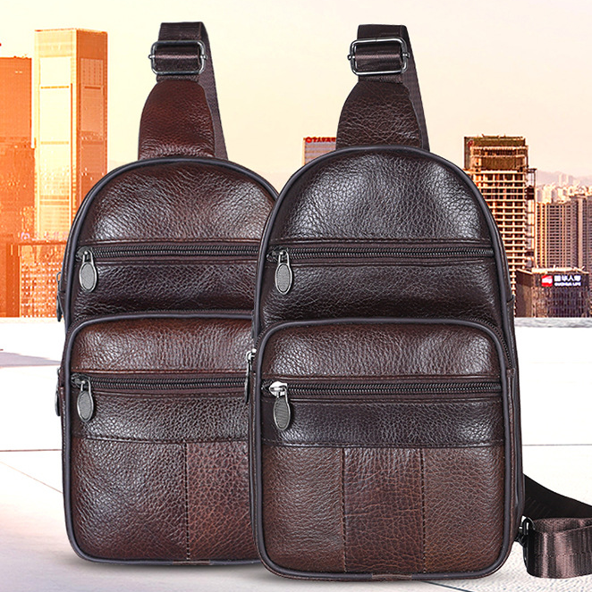 Reiserucksack Herren PU-Leder 28x8x18 cm – Bild 7 | LuxeStyle