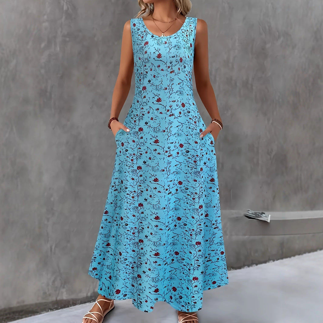 Sleeveless A-Linie Kleid