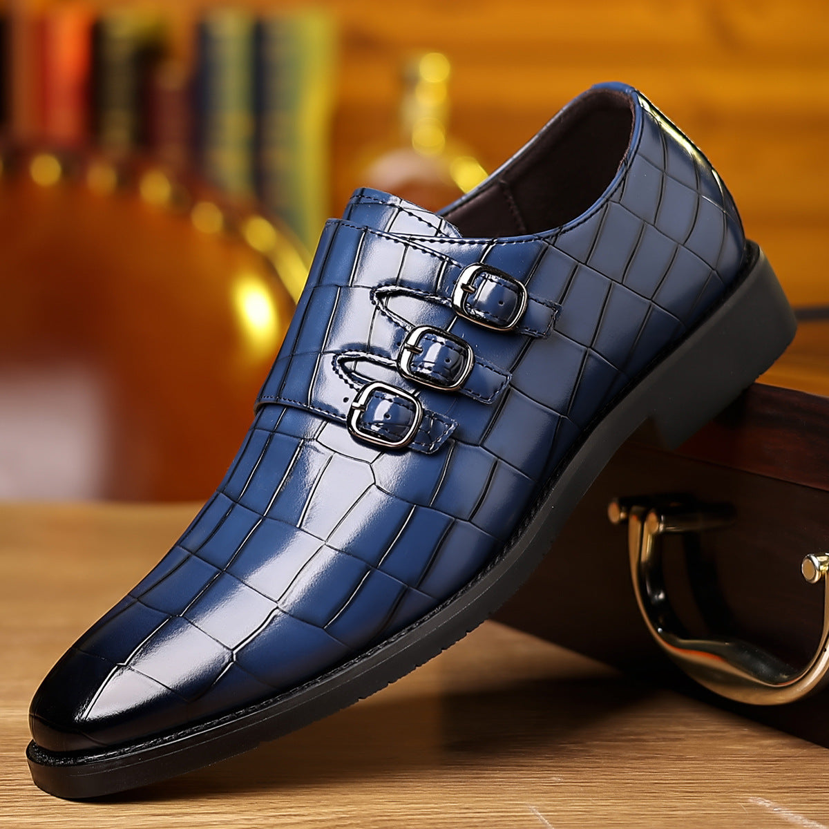 Herren Business-Schuhe mit Schnallen