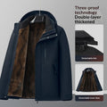 Wasserdichte Herren-Fleecejacke mit abnehmbarer Innenfutter