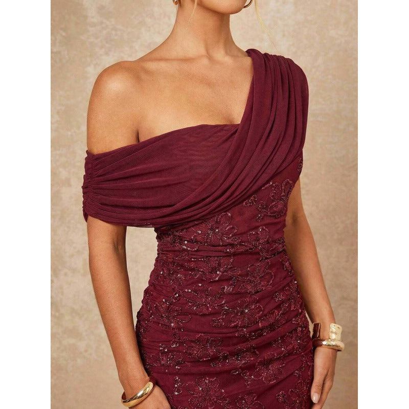Elegantes Vintage-Kleid im französischen Stil
