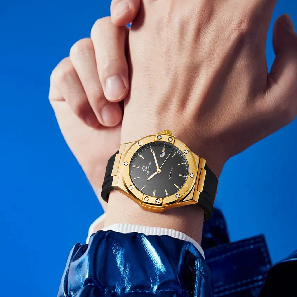 Herren-Armband Automatik-Uhr, modisch-casual