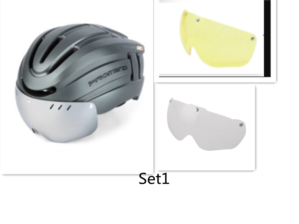 Mountainbike-Helm mit LED-Warnlicht
