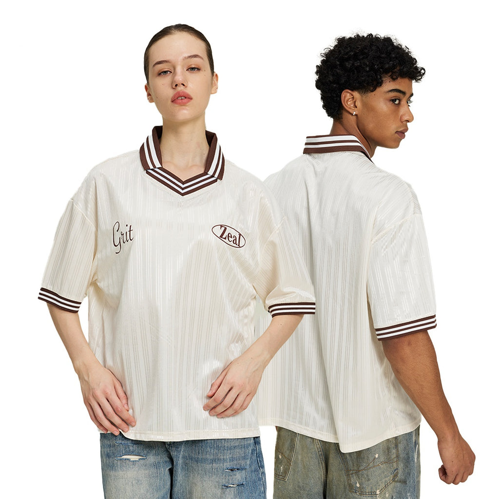 V-Neck T-Shirt für Herren, Kurzarm