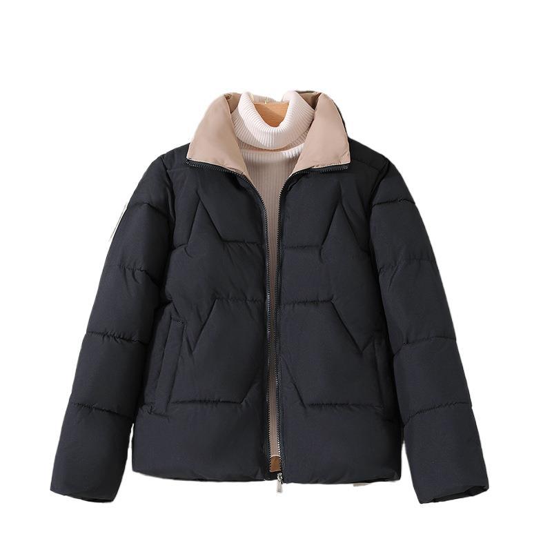 Vielseitige kurze Baumwoll-Steppjacke Damen
