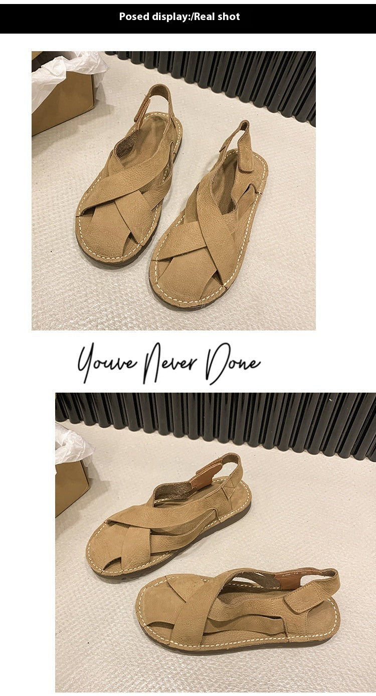 Retro-Sandalen mit Klettverschluss – Bild 8 | LuxeStyle