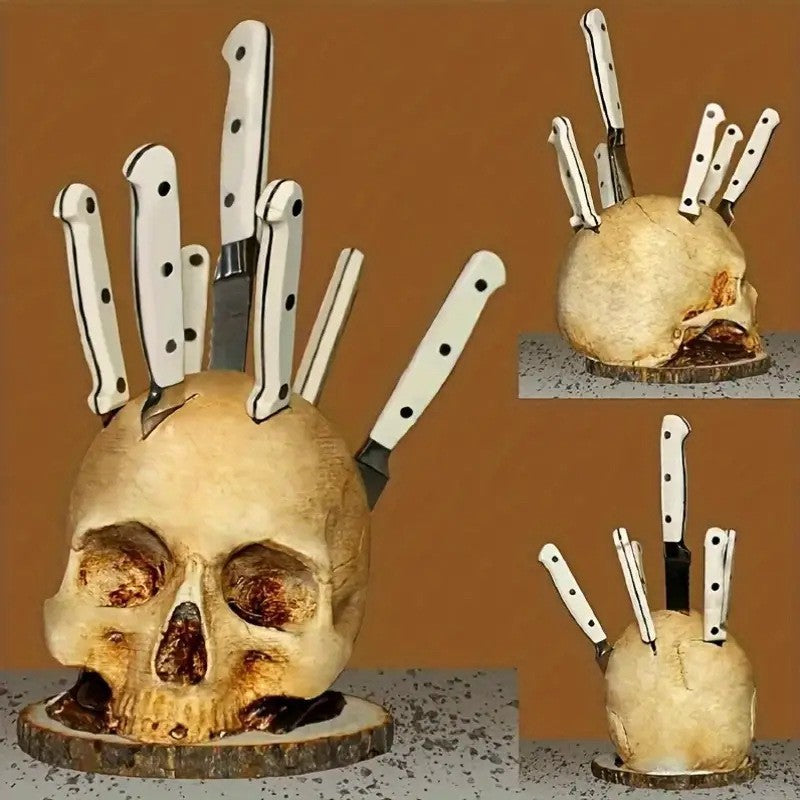 Totenkopf Messerhalter für die Küche – Bild 4 | LuxeStyle