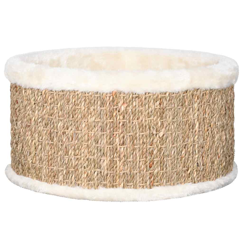 Rundes Katzenbett aus Seegras, 36 cm