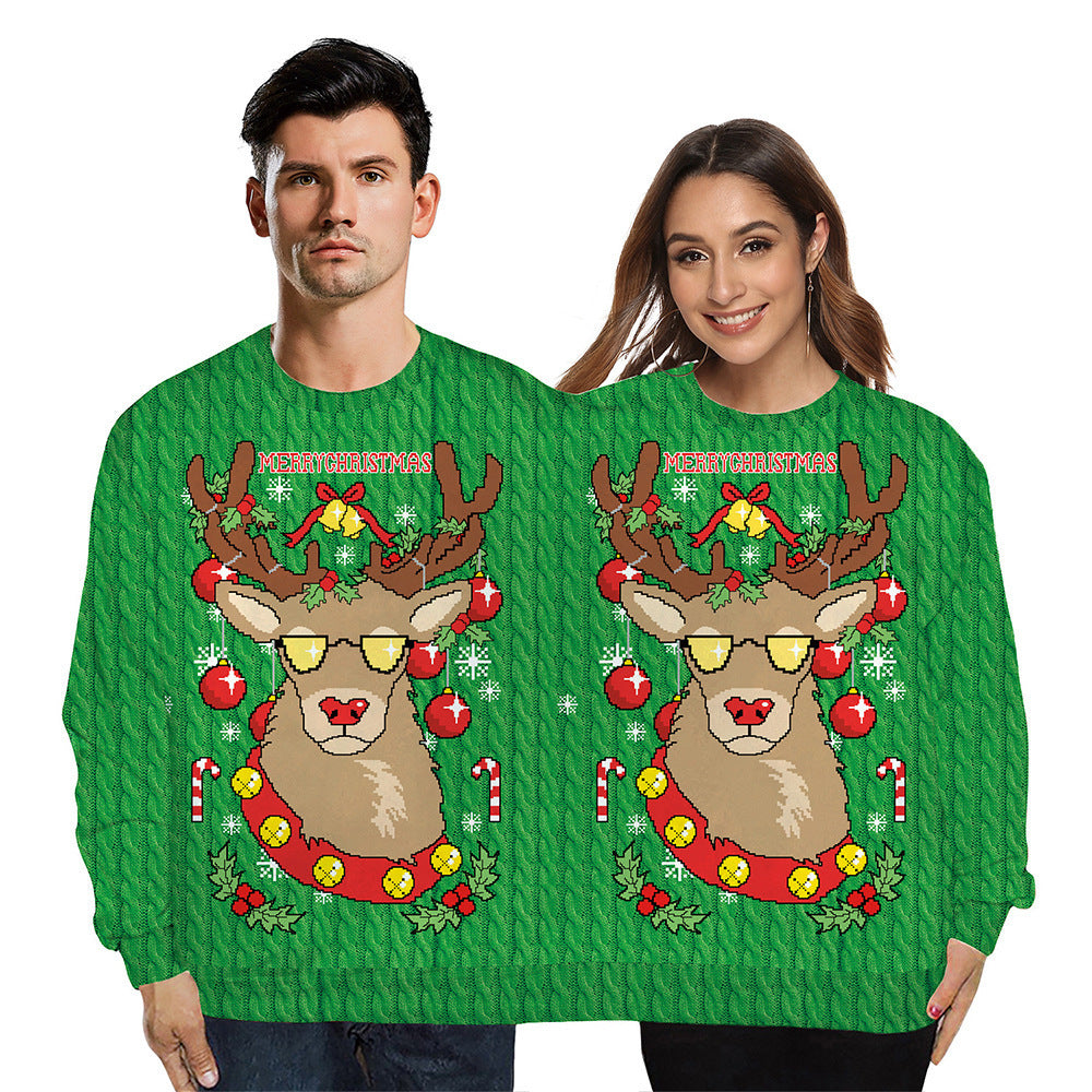 Weihnachts-Hoodie mit 3D-Digitaldruck – Bild 2 | LuxeStyle