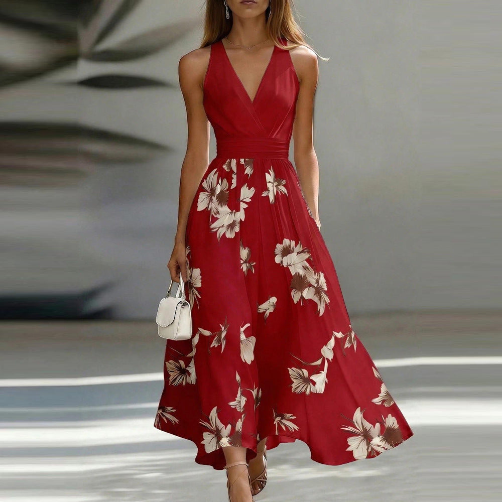 Sommerliches V-Ausschnitt Blumenkleid – Bild 9 | LuxeStyle