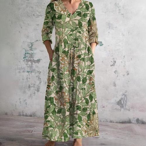 Sommerkleid mit langen Ärmeln