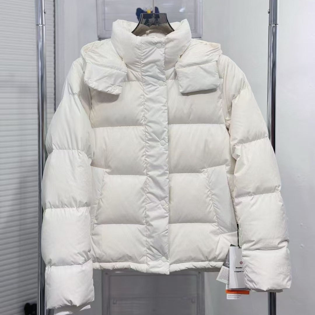 Wärmende Kapuzenjacke mit Daunenfüllung – Bild 2 | LuxeStyle