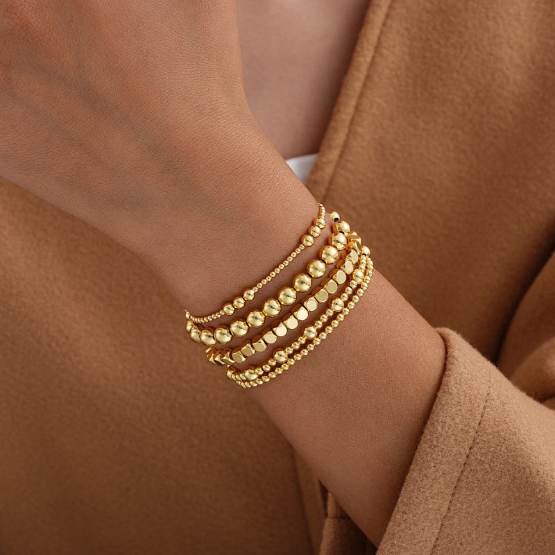 Elastisches Perlenarmband-Set (5-teilig) – Bild 2 | LuxeStyle