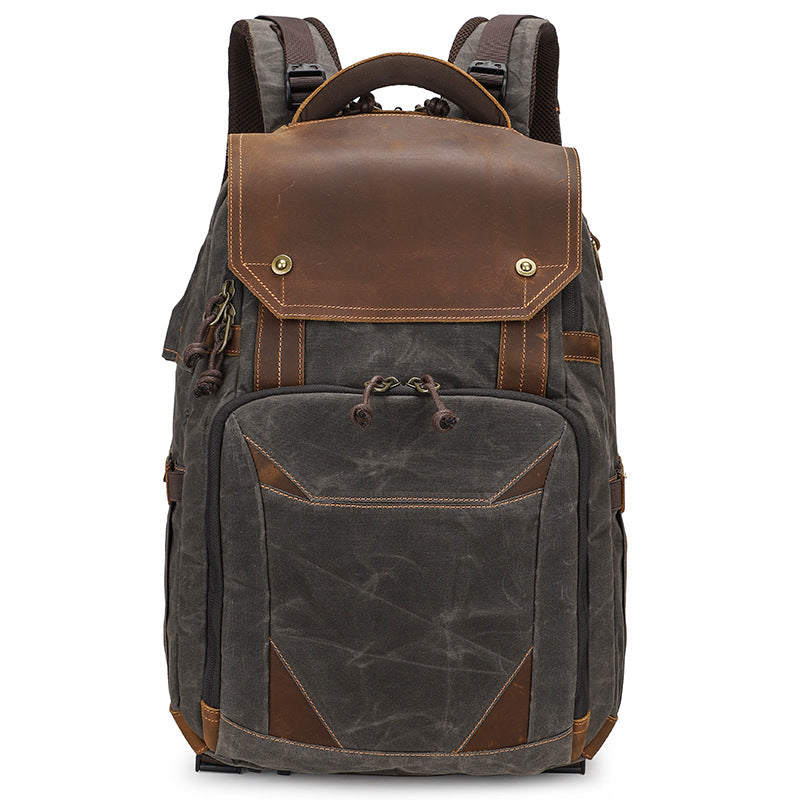 Wasserdichter Canvas-Rucksack für Laptop & Kamera – Bild 3 | LuxeStyle