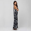 Neckholder-Kleid mit Polka Dots