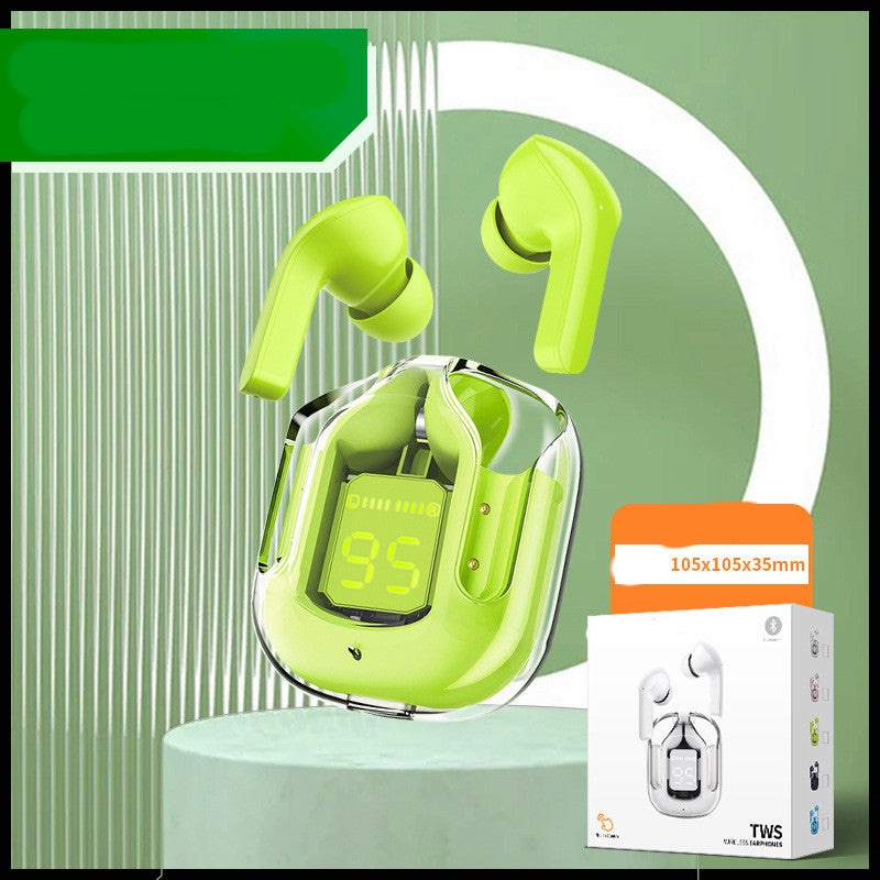 Mini-Transparente Bluetooth-Ohrhörer mit Ladebox – Trend-Modell