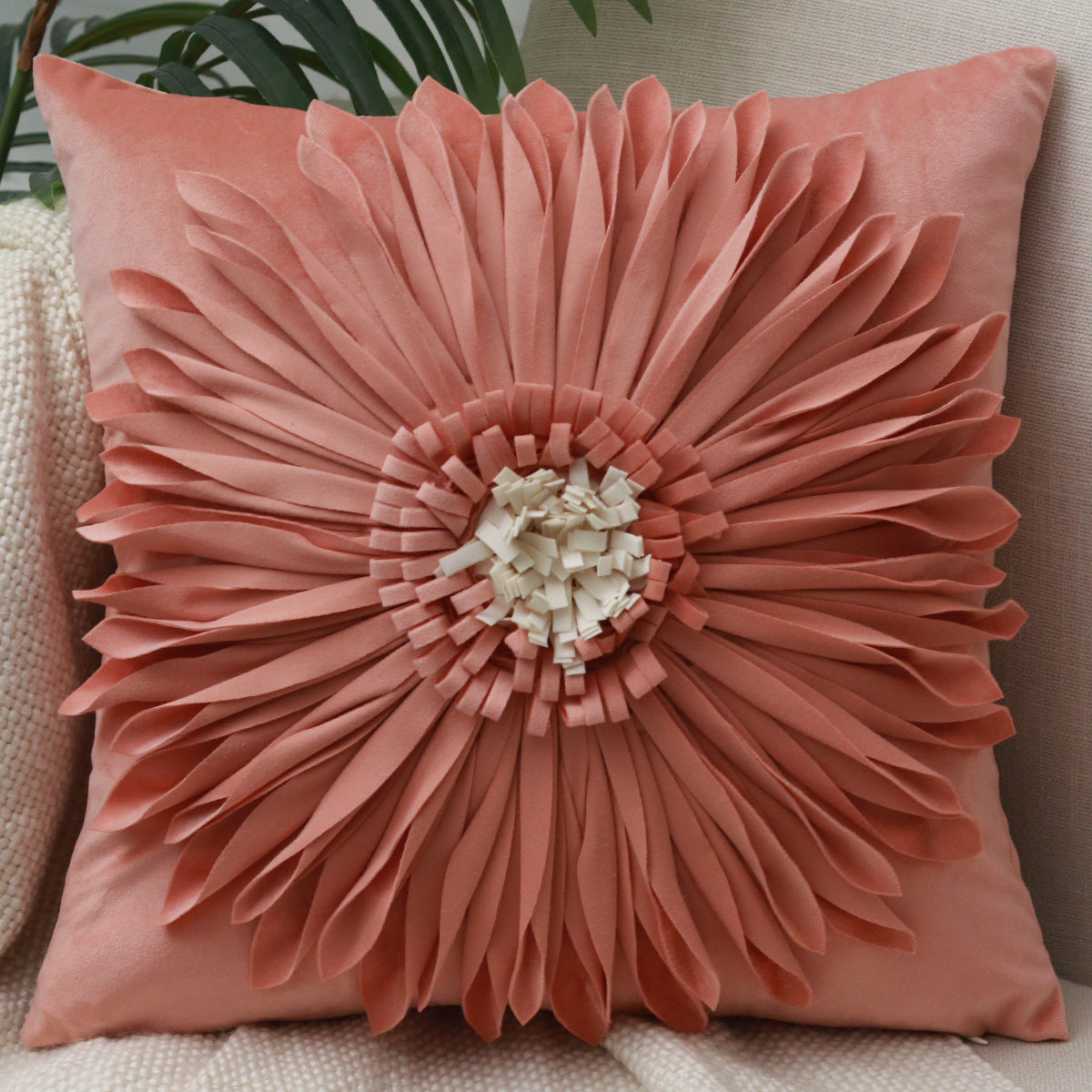 Kissenbezug Chrysantheme, einfarbig