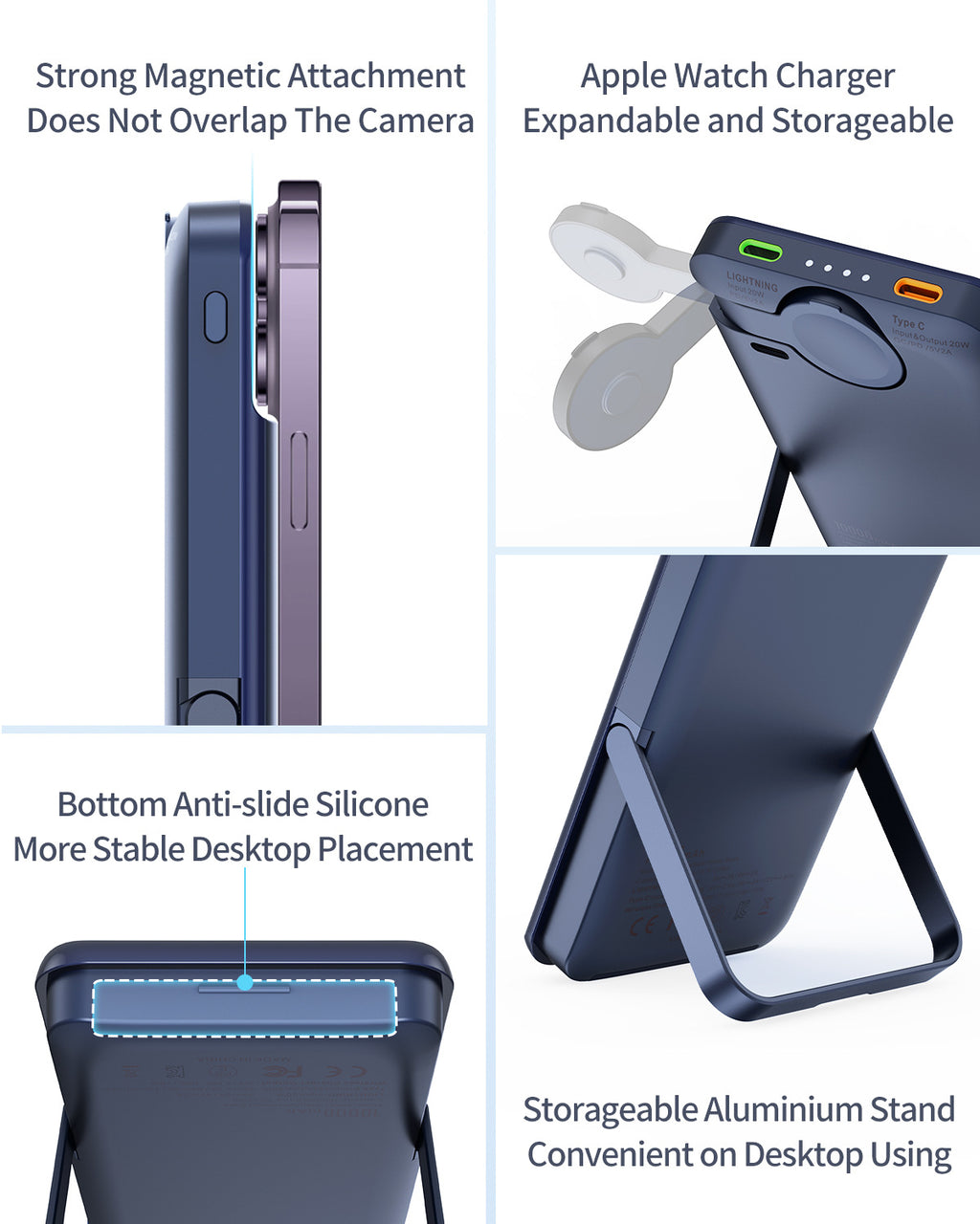 Magnetische 3-in-1 Wireless Powerbank