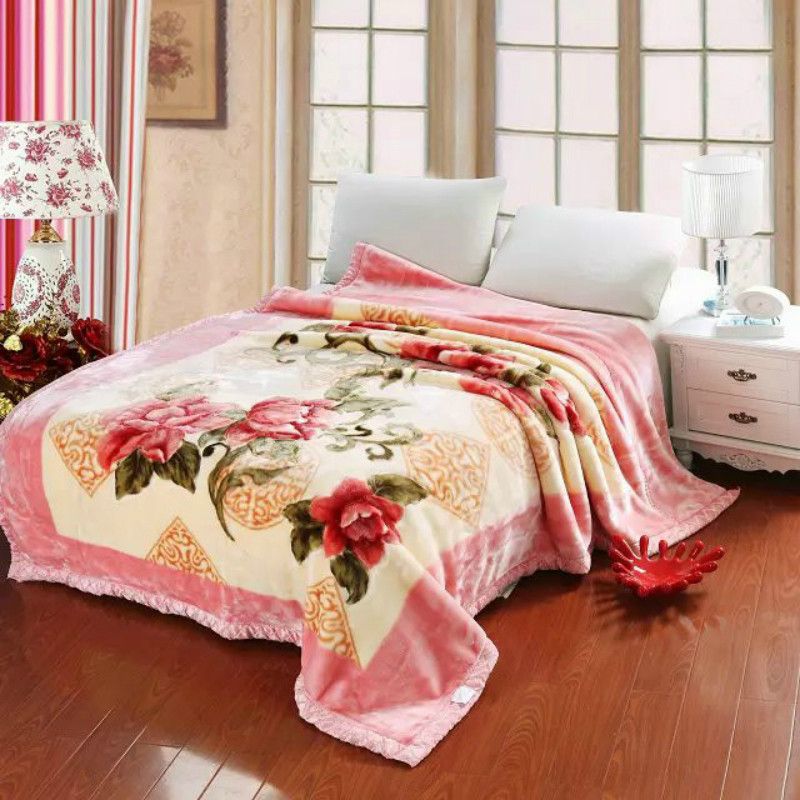 Warme Doppel-Lagen Coral-Fleece-Decke