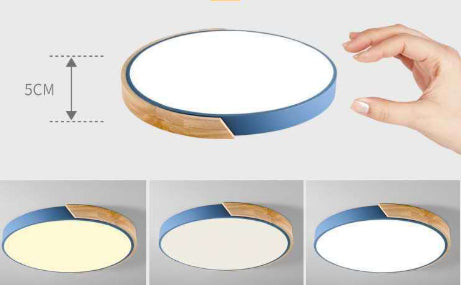 Nordic Macaroon Tischlampe rund