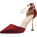Sandalen mit Perlen und Stilettoabsatz – Bild 5 | LuxeStyle